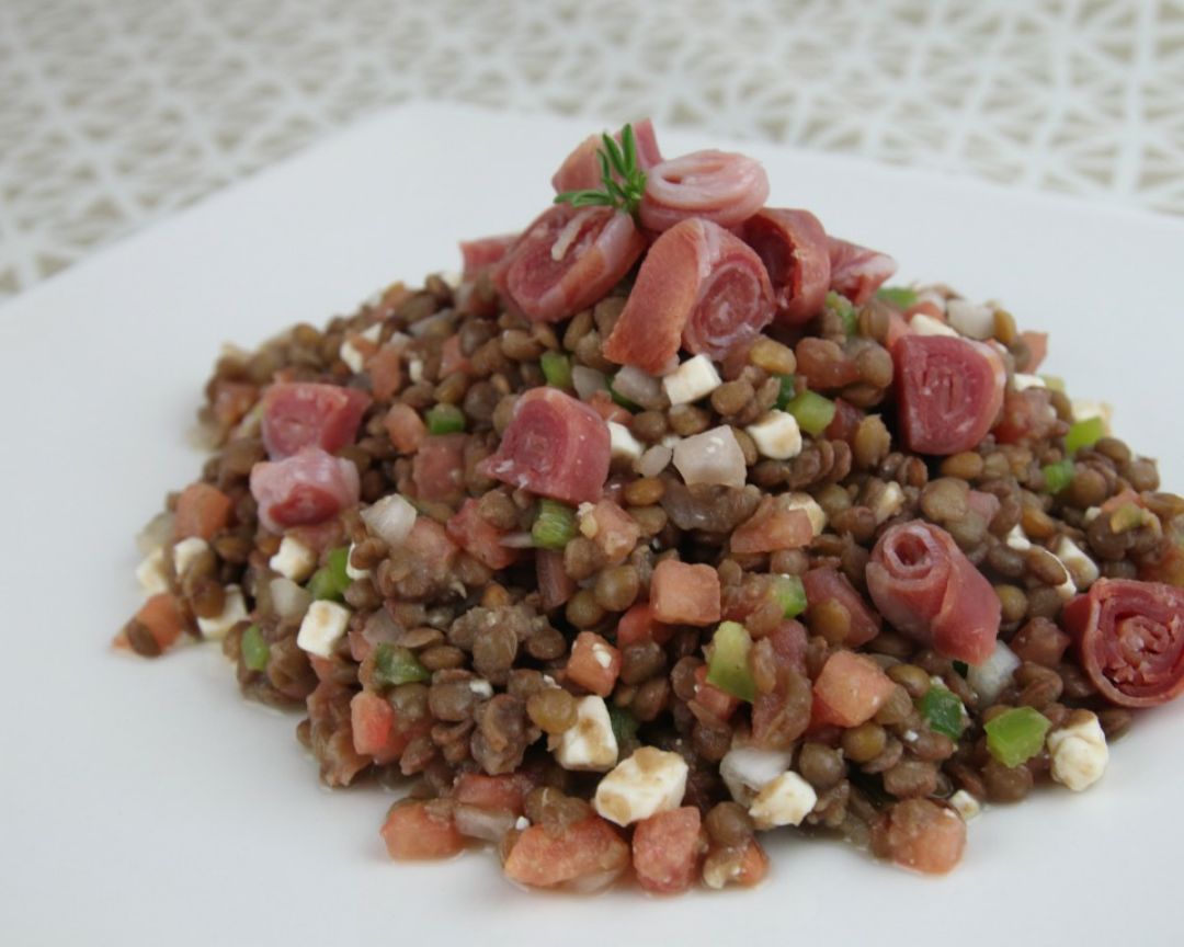 ENSALADA DE LENTEJAS Y JAMÓN ENSALADA DE LENTEJAS Y JAMÓN