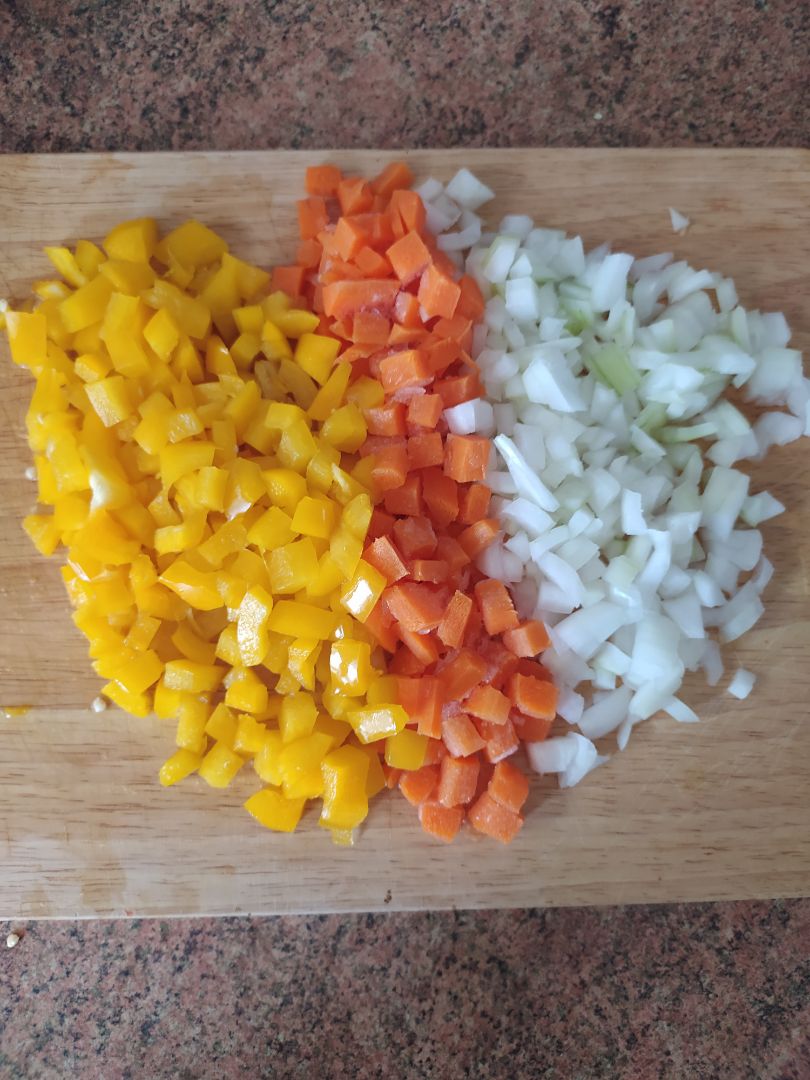 Tofu al curry con arroz integral Paso 0 Tofu al curry con arroz integral Paso 0
