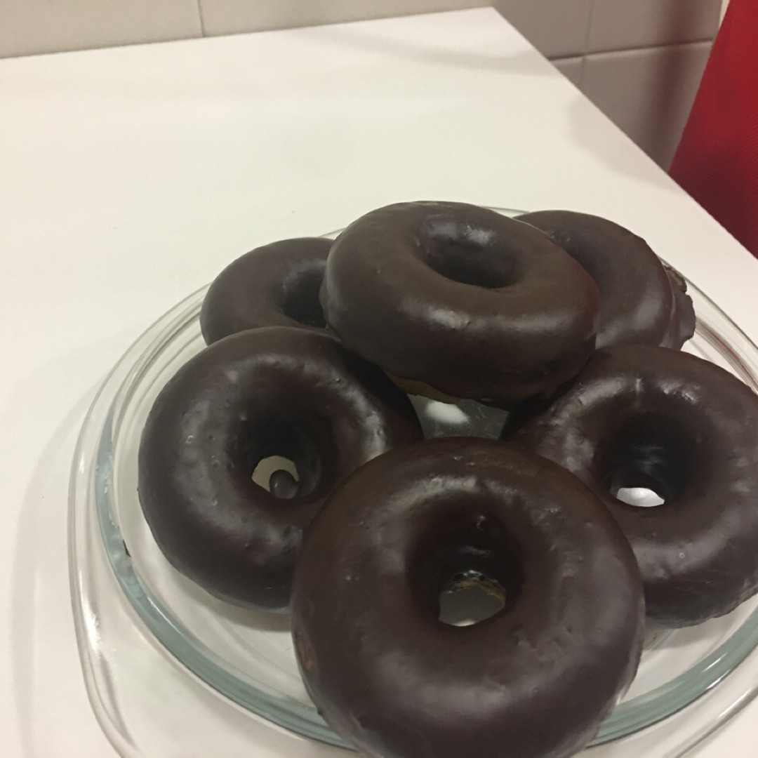 Donuts de avena y chocolate 
