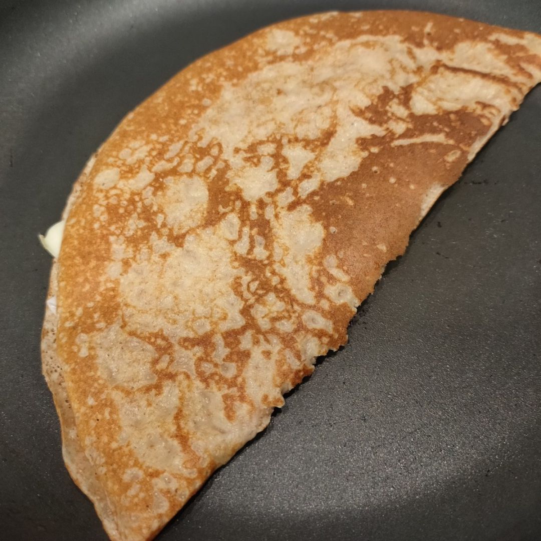 Crepes integrales de pavo y queso Crepes integrales de pavo y queso