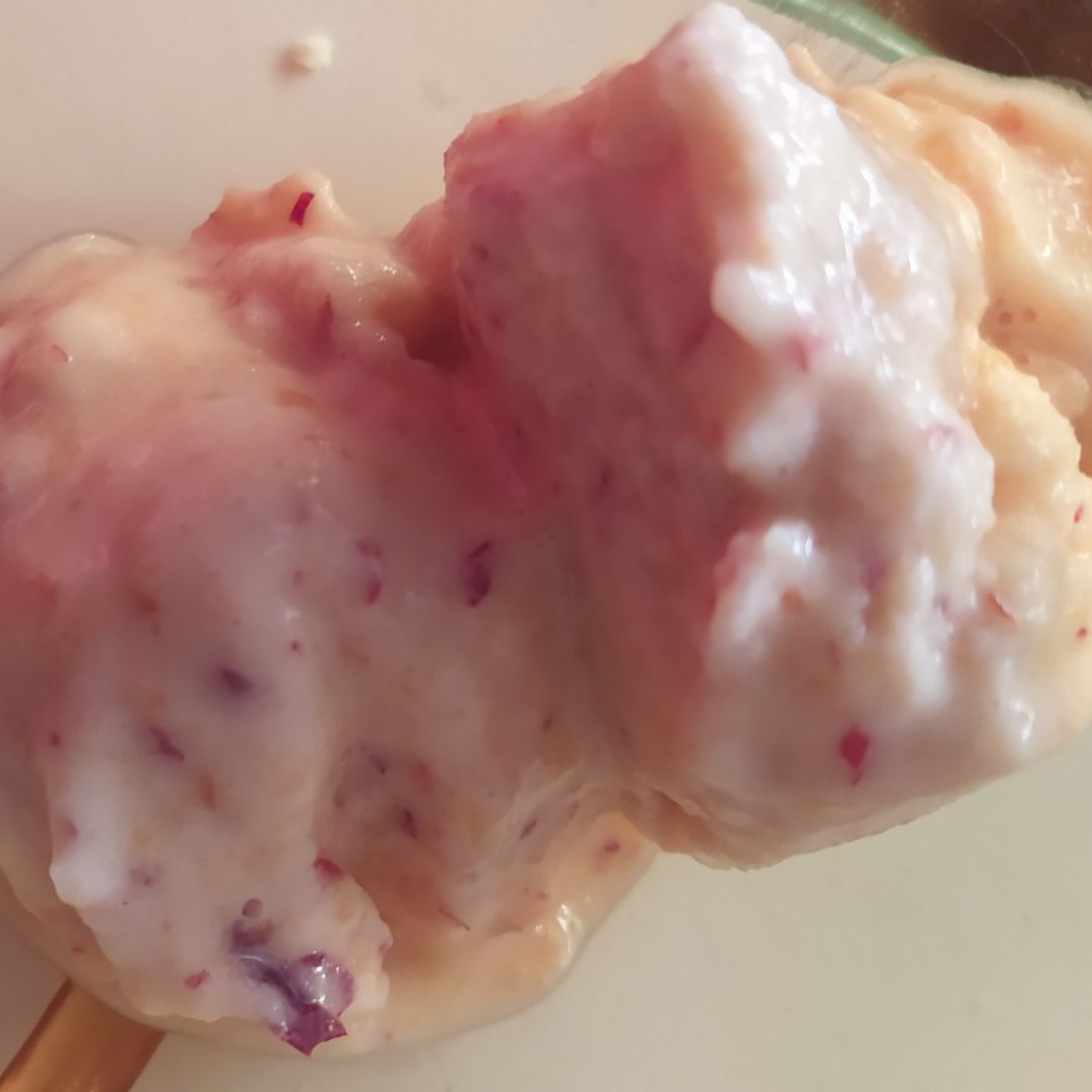 Helado de paraguayo, albaricoque y yogur natural. Paso 1 Helado de paraguayo, albaricoque y yogur natural. Paso 1