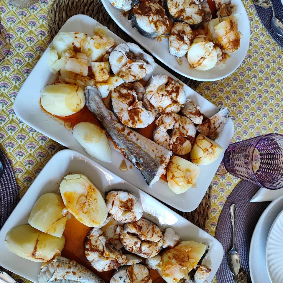 Merluza a la gallega Merluza a la gallega