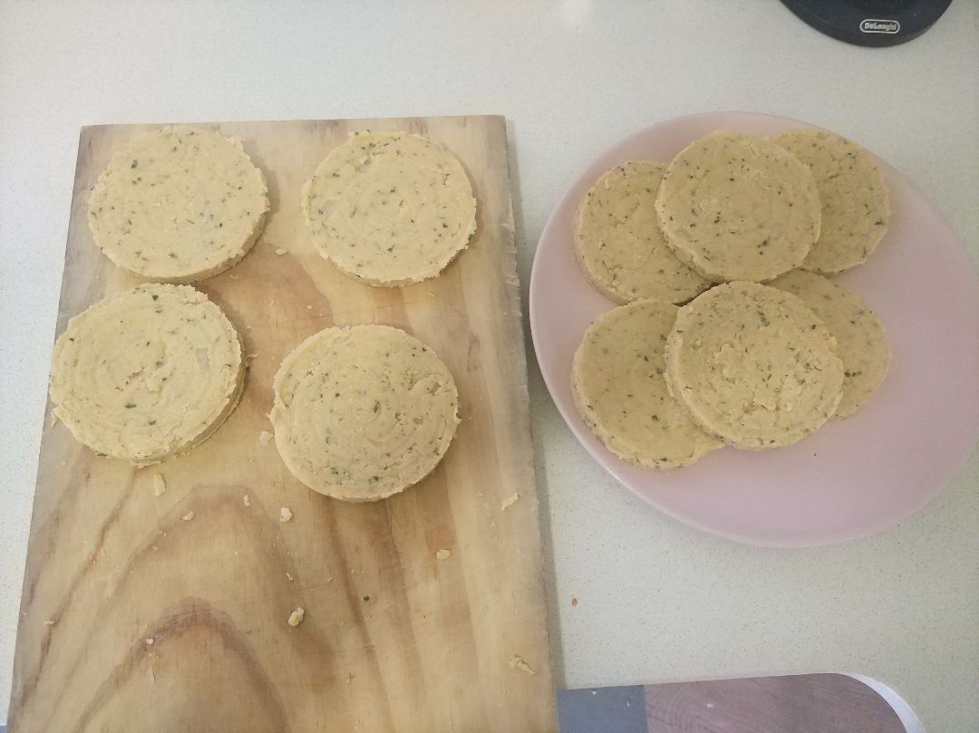 Hamburguesas de garbanzos y cebolla Paso 4 Hamburguesas de garbanzos y cebolla Paso 4