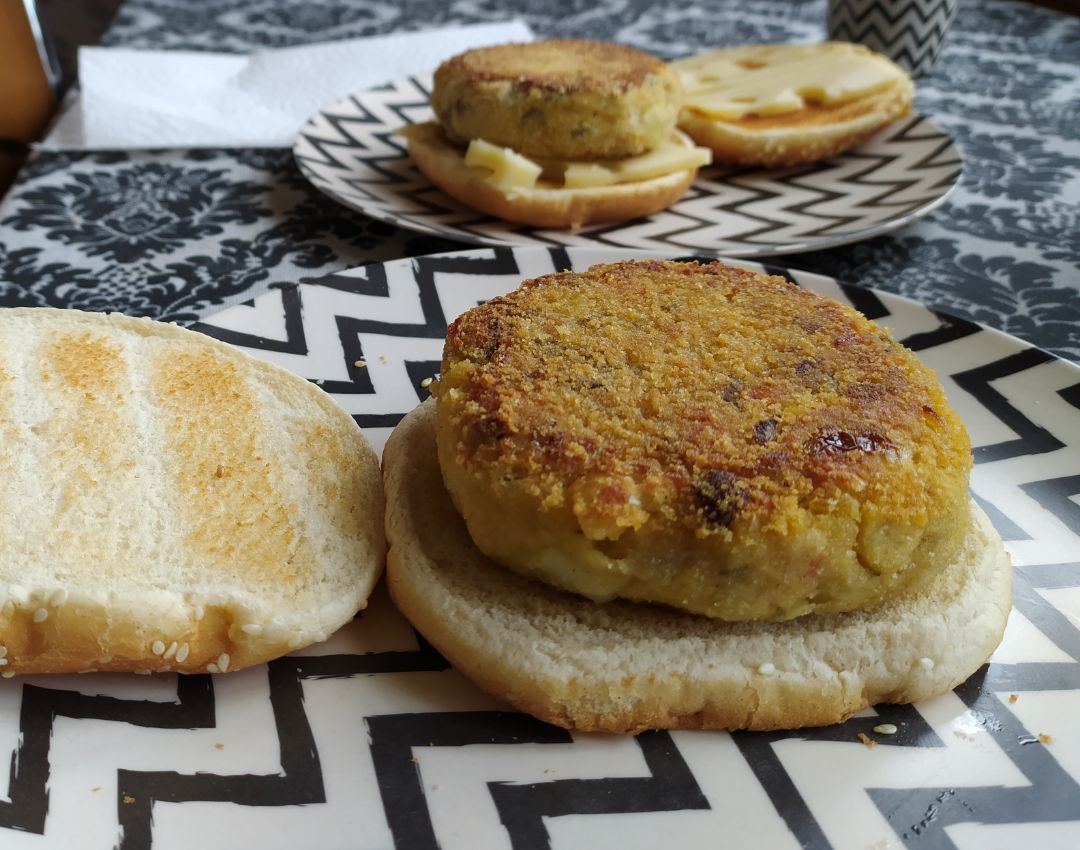 Hamburguesas de garbanzos Paso 3