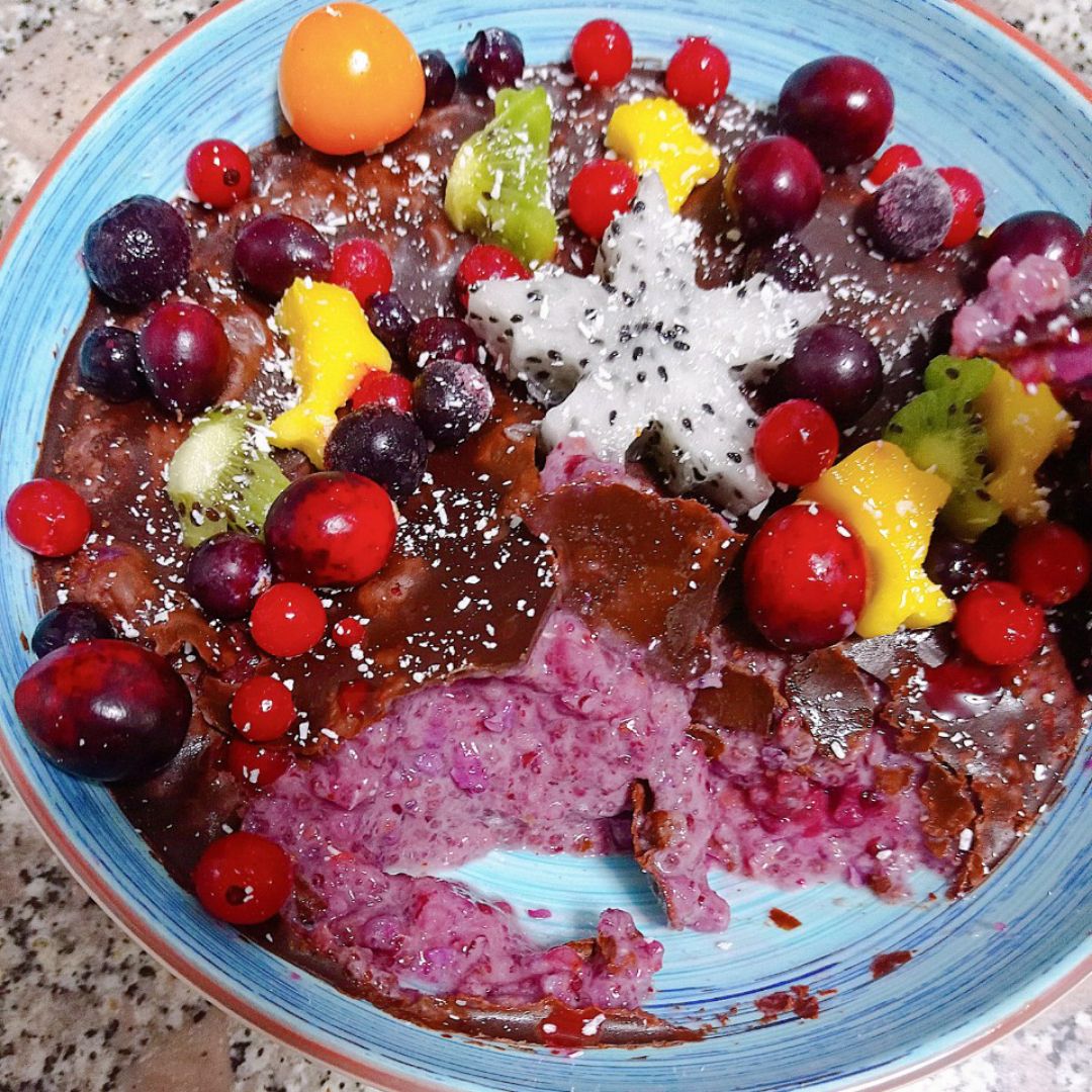 Mágnum porridge de sarraceno, moras y arándanos 🫐 Paso 4 Mágnum porridge de sarraceno, moras y arándanos 🫐 Paso 4