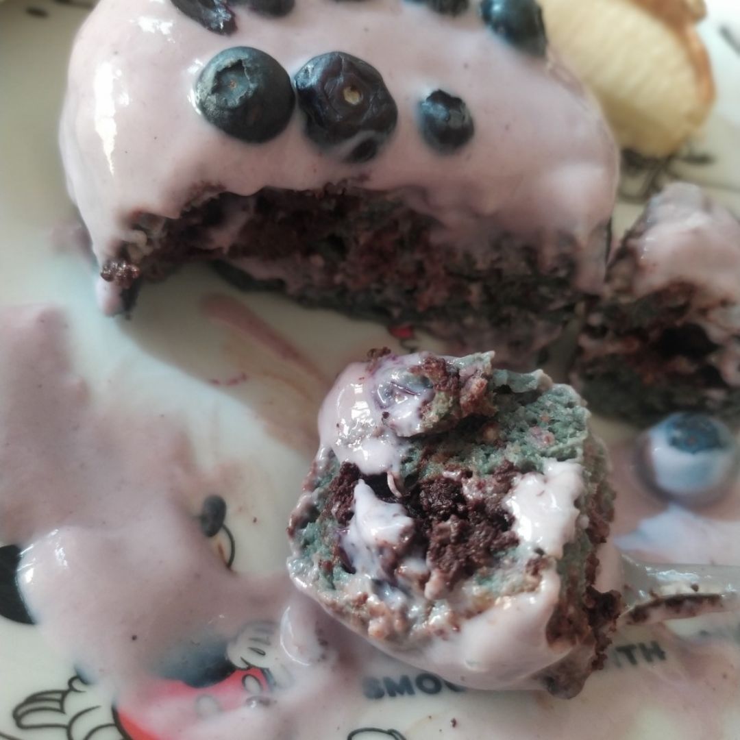 Mugcake de arandanos