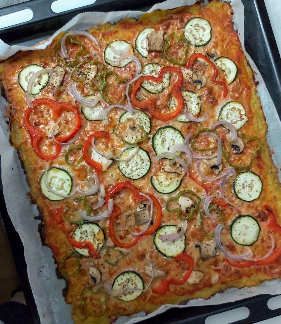 Pizza con base de patata Pizza con base de patata