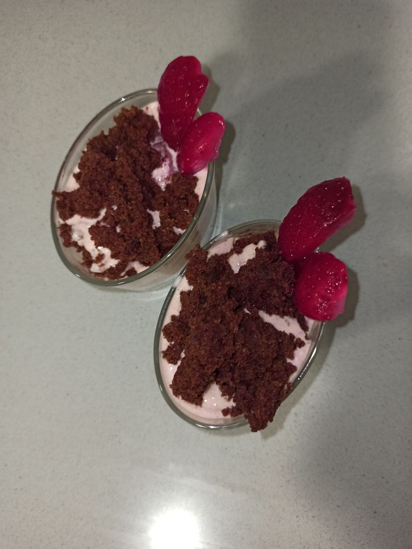Semifrío de cheesecake con fresas Paso 3 Semifrío de cheesecake con fresas Paso 3