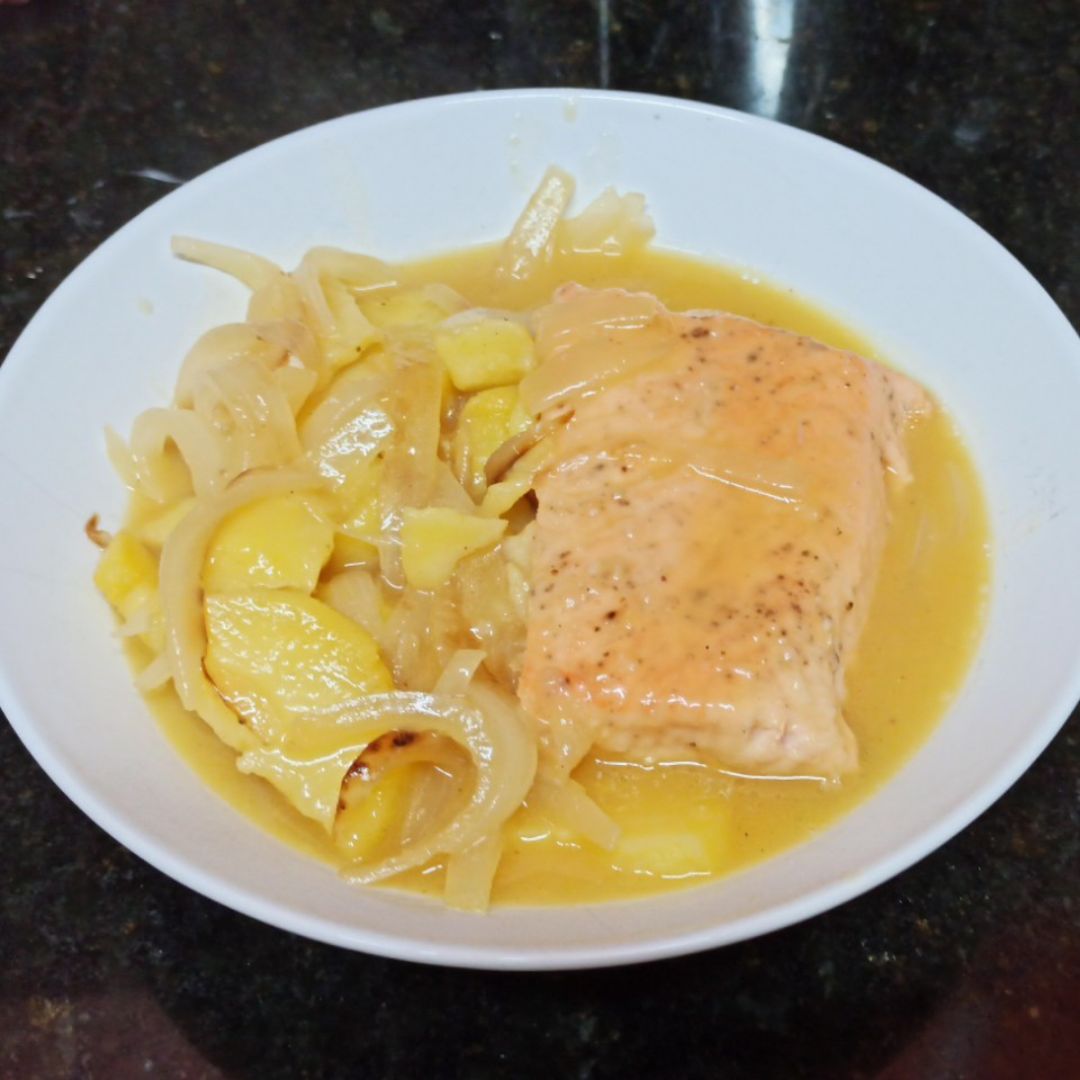 Salmon a la naranja Salmon a la naranja