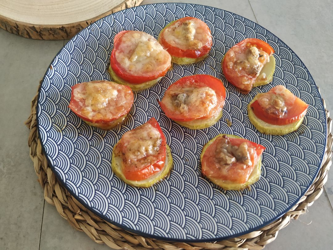 Minipizzas de calabacín 🥒🍅🍕