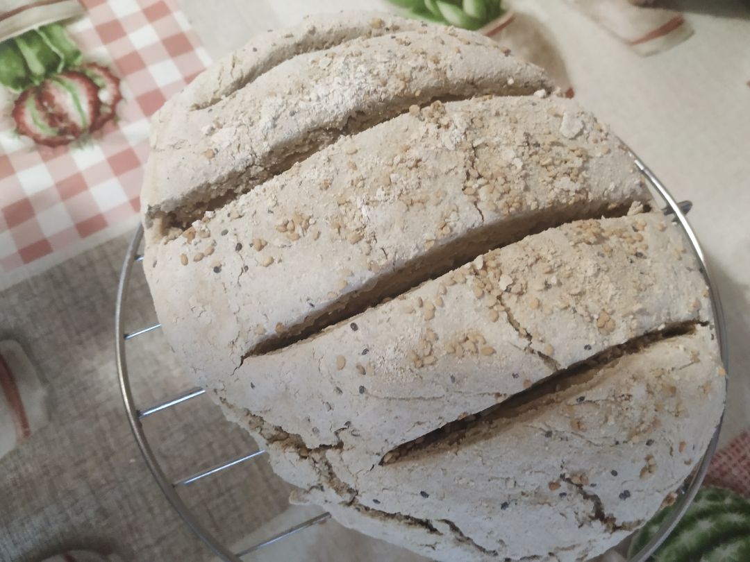 Pan de avena con semillas y levadura química Pan de avena con semillas y levadura química