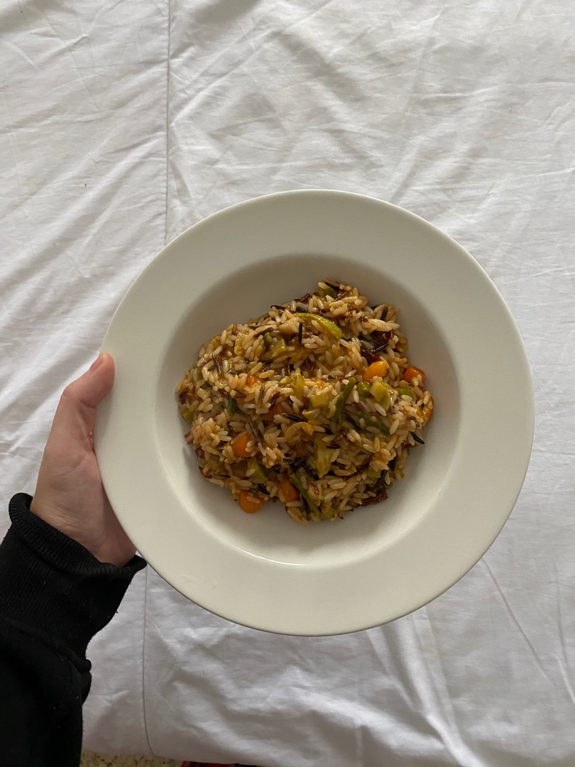 Risotto de arroz salvaje 