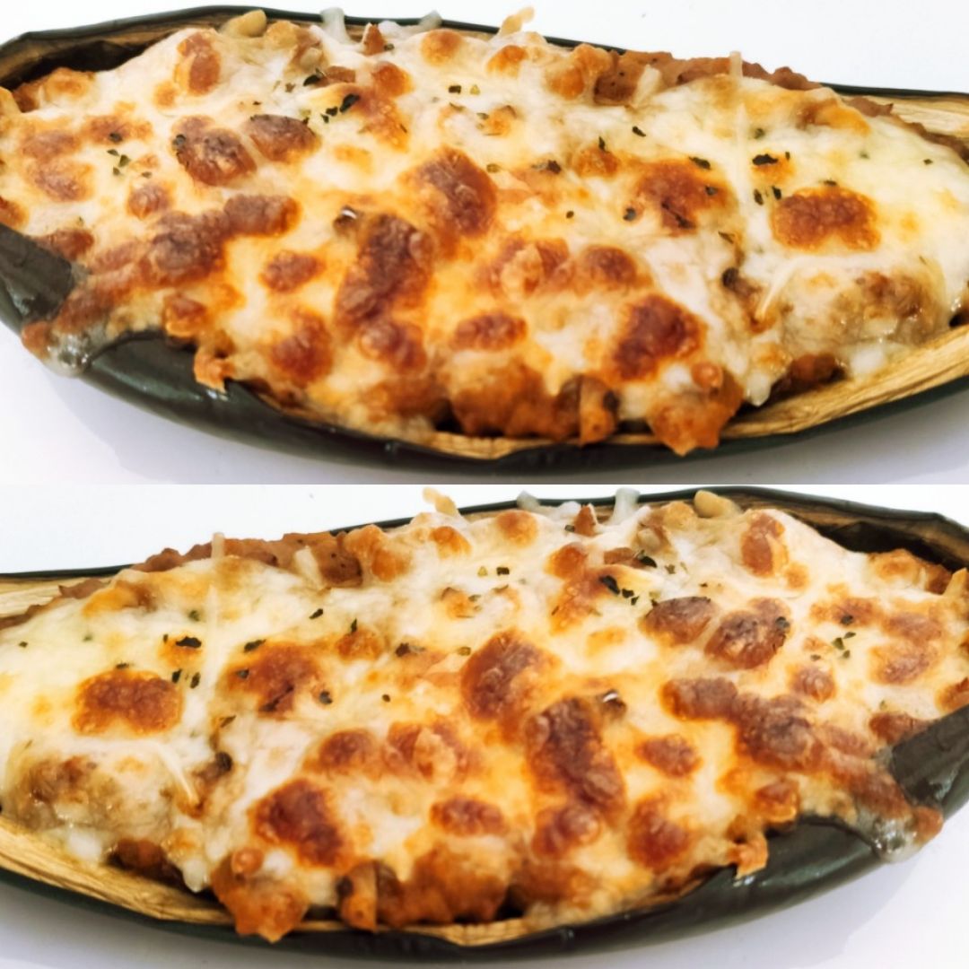 🍆Berenjenas rellenas de cordero y champiñones🍆