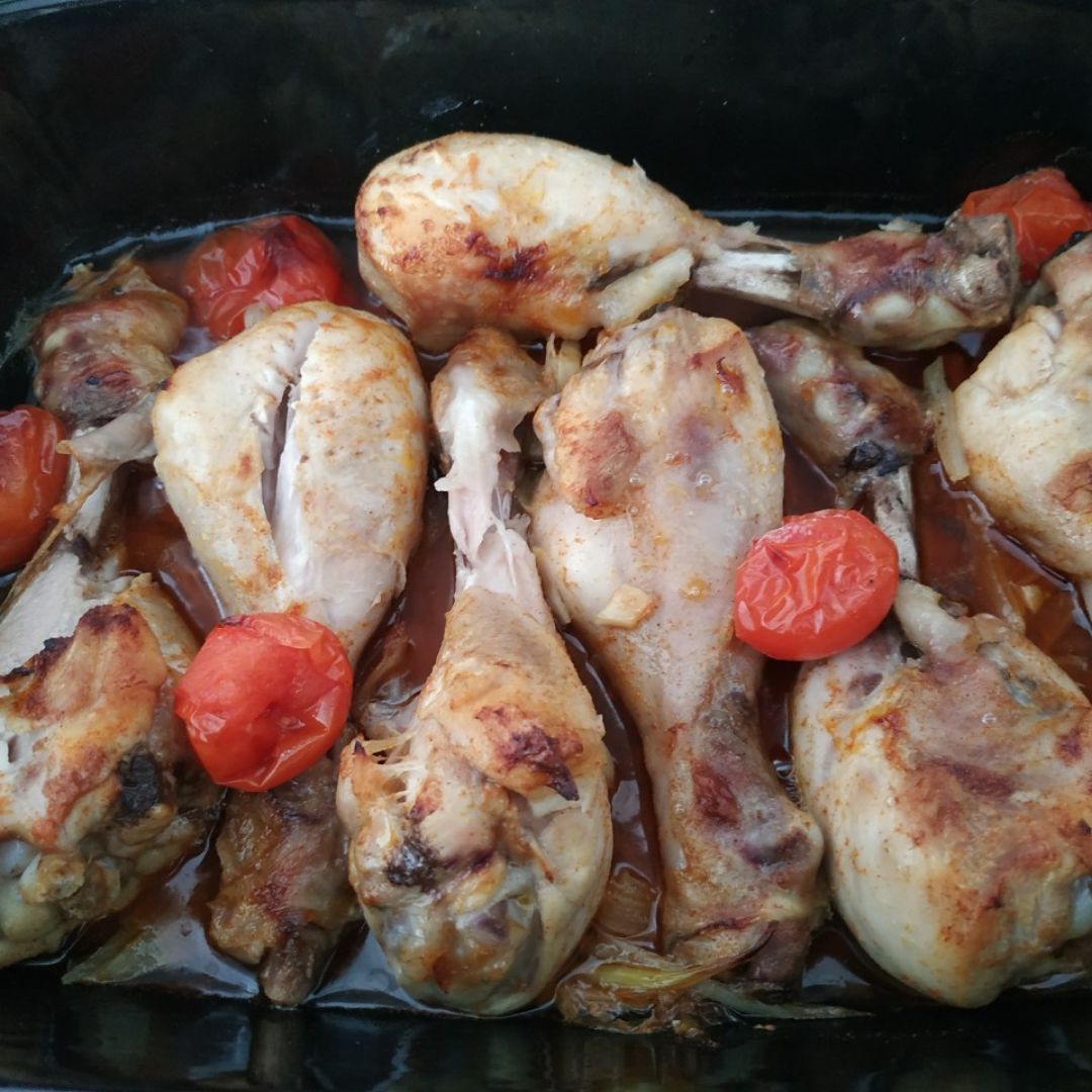 Muslos de pollo con sabor barbacoa Muslos de pollo con sabor barbacoa