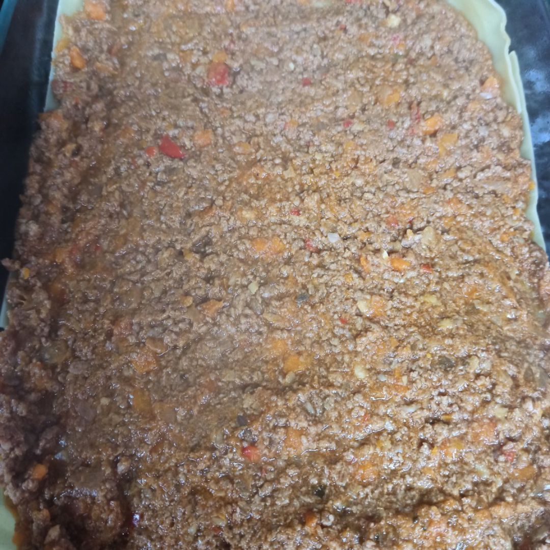 Lasaña de carne y espinacas con gorgonzola Paso 2 Lasaña de carne y espinacas con gorgonzola Paso 2