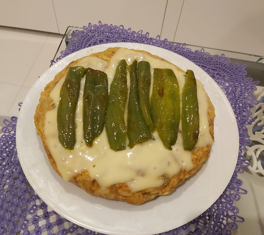 Tortilla de patatas a la Santanderina.Step 0