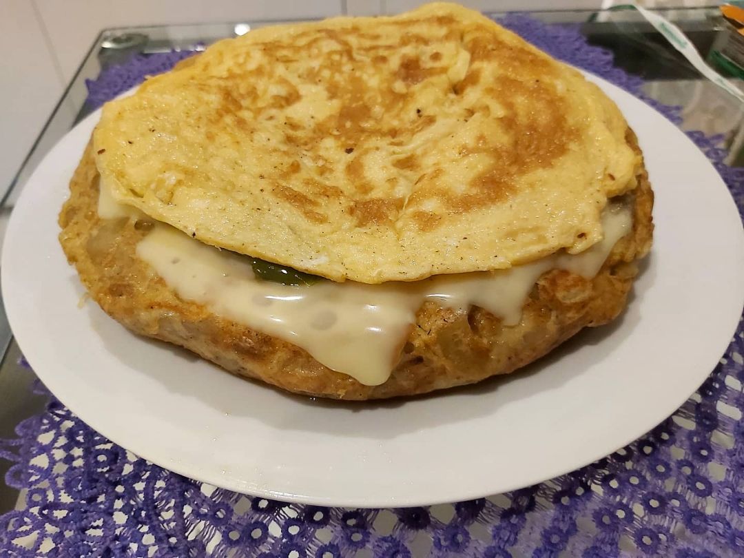 Tortilla de patatas a la Santanderina. Paso 3 Tortilla de patatas a la Santanderina. Paso 3