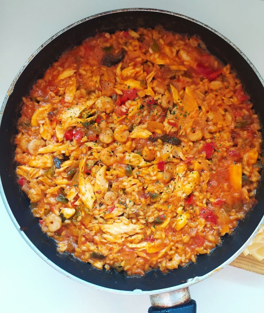 🌟🌟🌟ARROZ DEL MAR 🌟🌟 CON LENGUADO, GAMBAS Y VERDURAS 🌟🌟🌟ARROZ DEL MAR 🌟🌟 CON LENGUADO, GAMBAS Y VERDURAS