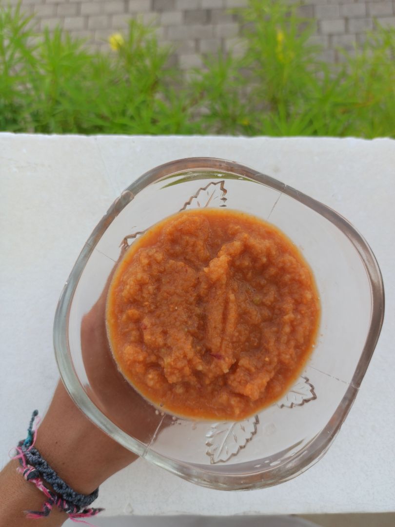 Mousse de zanahoria y manzana Mousse de zanahoria y manzana