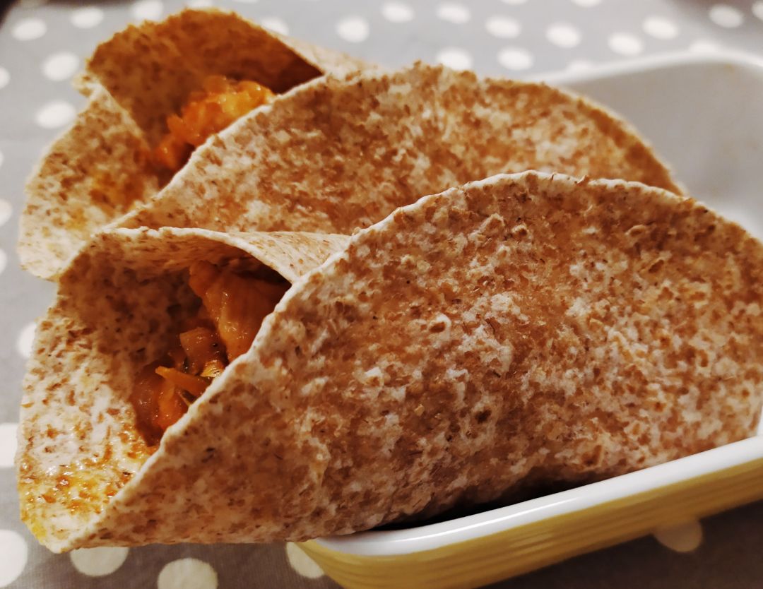 Fajitas veganas de boniato y verduras