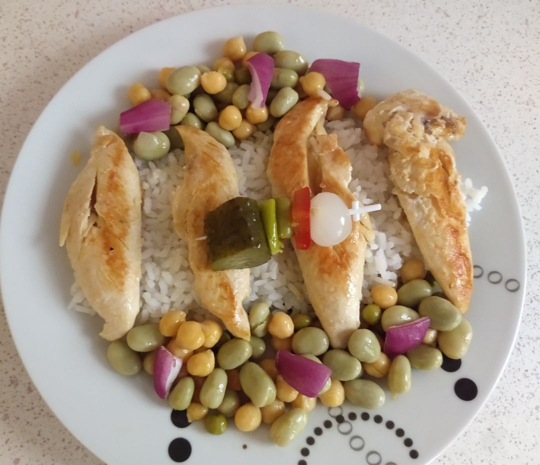 Plato mixto saludable Plato mixto saludable