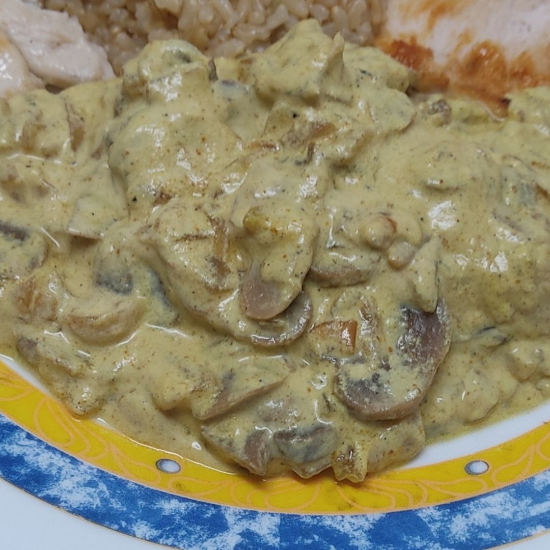 Champiñones al curry Champiñones al curry