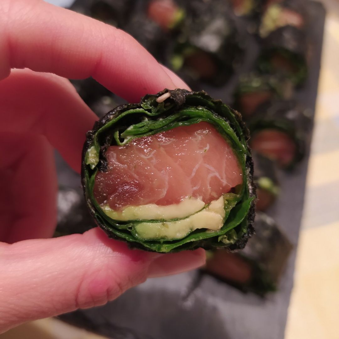 馃敟SUSHI DE ESPINACAS馃敟- Sin arroz 馃敟SUSHI DE ESPINACAS馃敟- Sin arroz