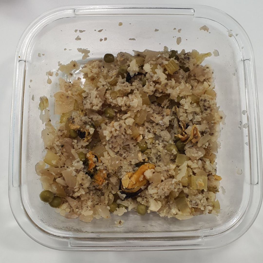 "Falso arroz" a la marinera.