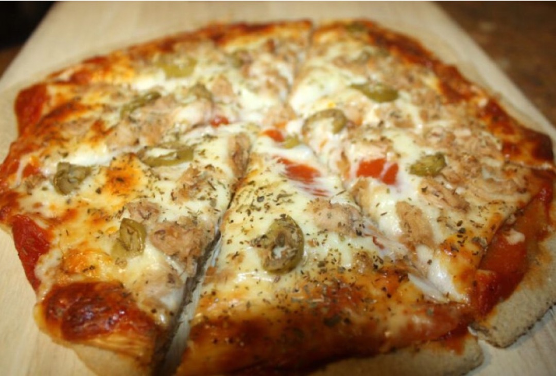 Pizza masa avena molida