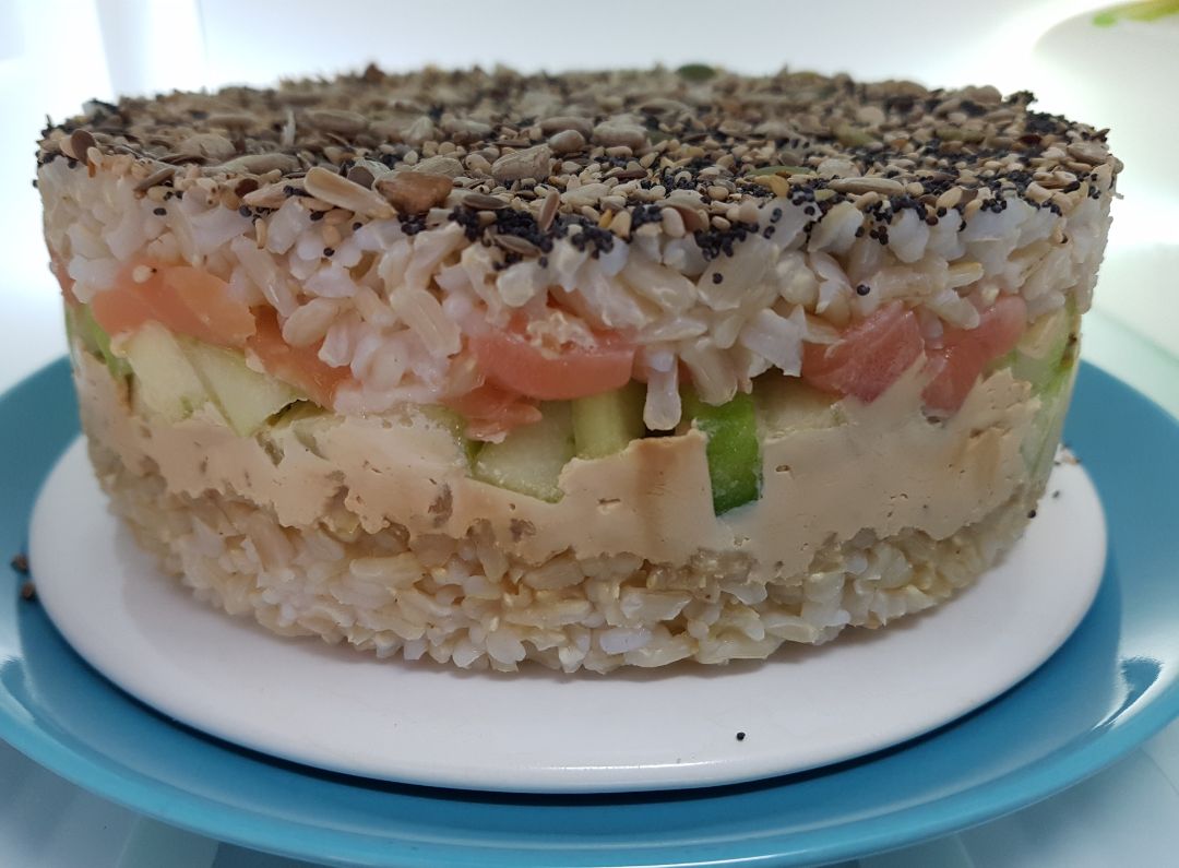 Pastel frio de arroz Pastel frio de arroz