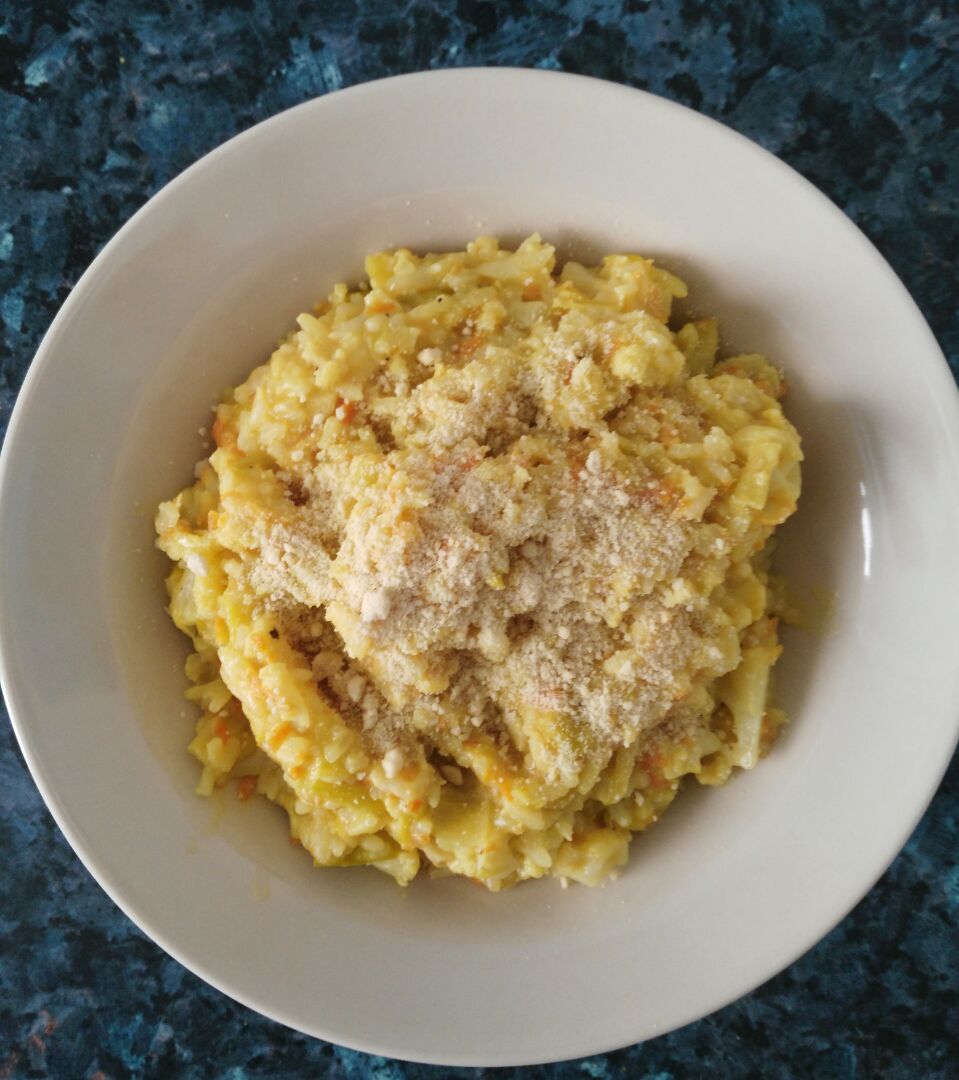 Risotto vegano de coliflor Risotto vegano de coliflor