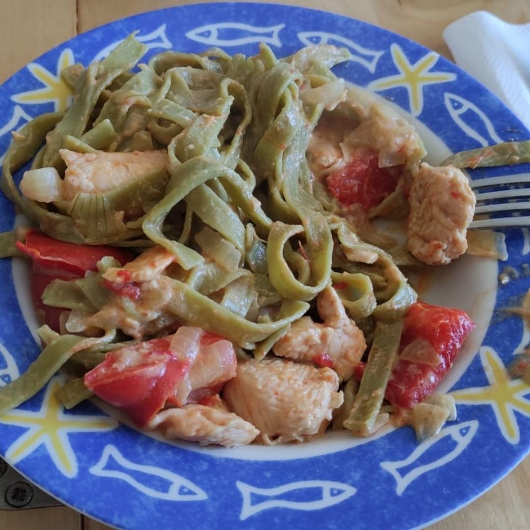 Nidos de espinacas con pavo Nidos de espinacas con pavo
