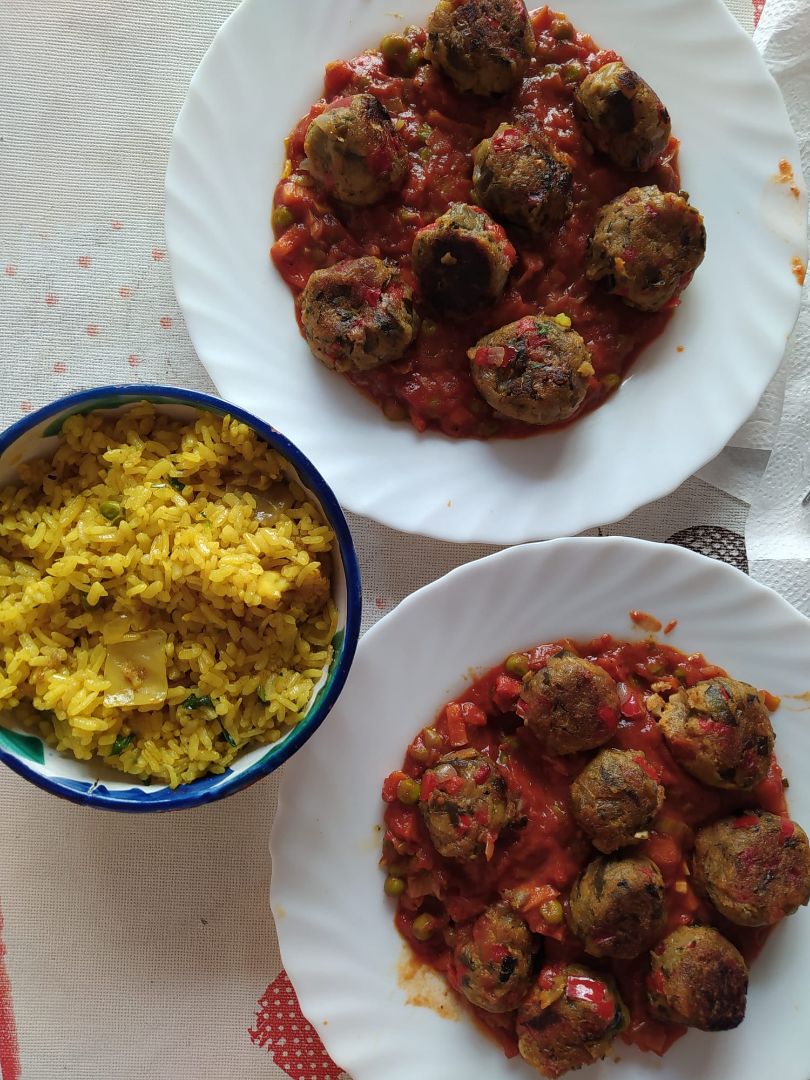 Albóndigas de berenjena Paso 0 Albóndigas de berenjena Paso 0