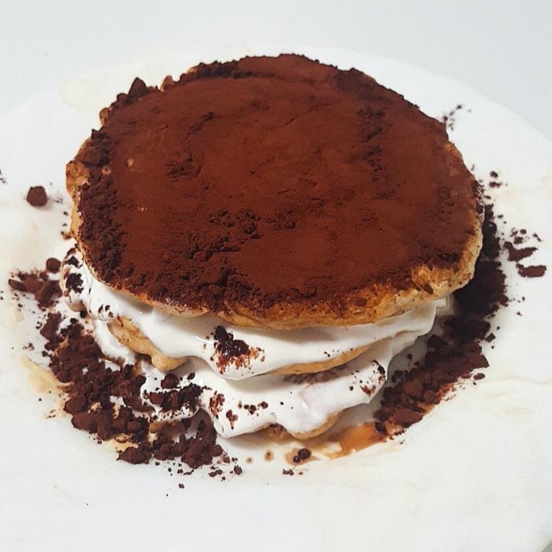 Tortitas de tiramisú Tortitas de tiramisú
