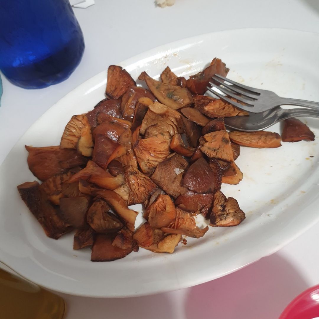 Níscalos a la plancha Níscalos a la plancha