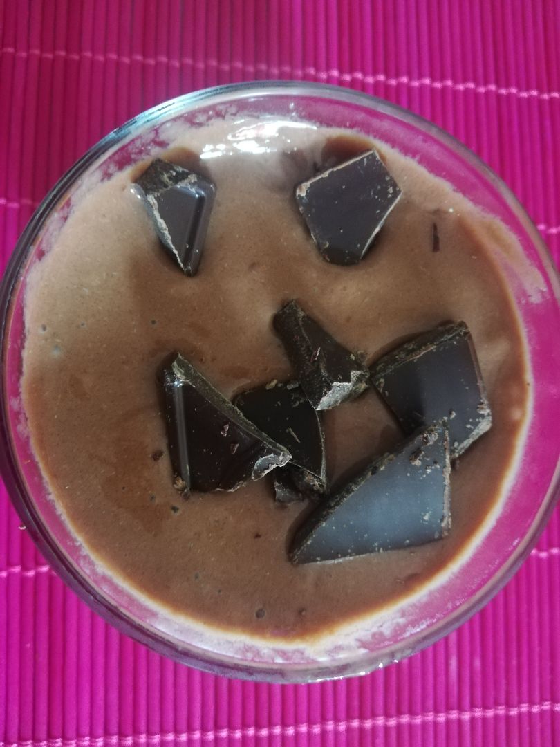 "natillas de caqui y chocolate" 