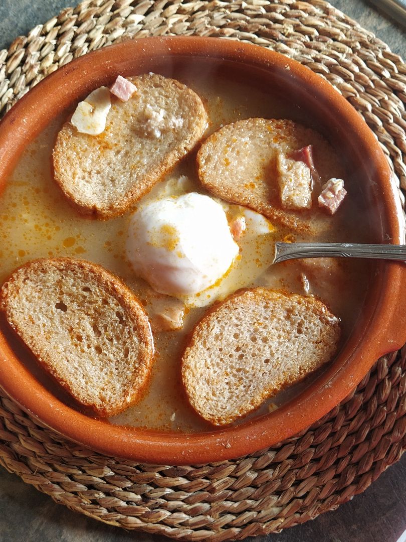 Sopa Castellana o de ajo Paso 4 Sopa Castellana o de ajo Paso 4