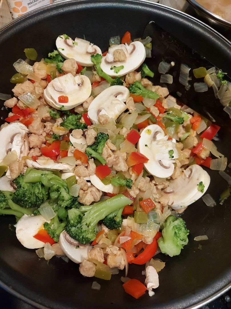 Quinoa con verduras y soja texturizada Paso 2 Quinoa con verduras y soja texturizada Paso 2