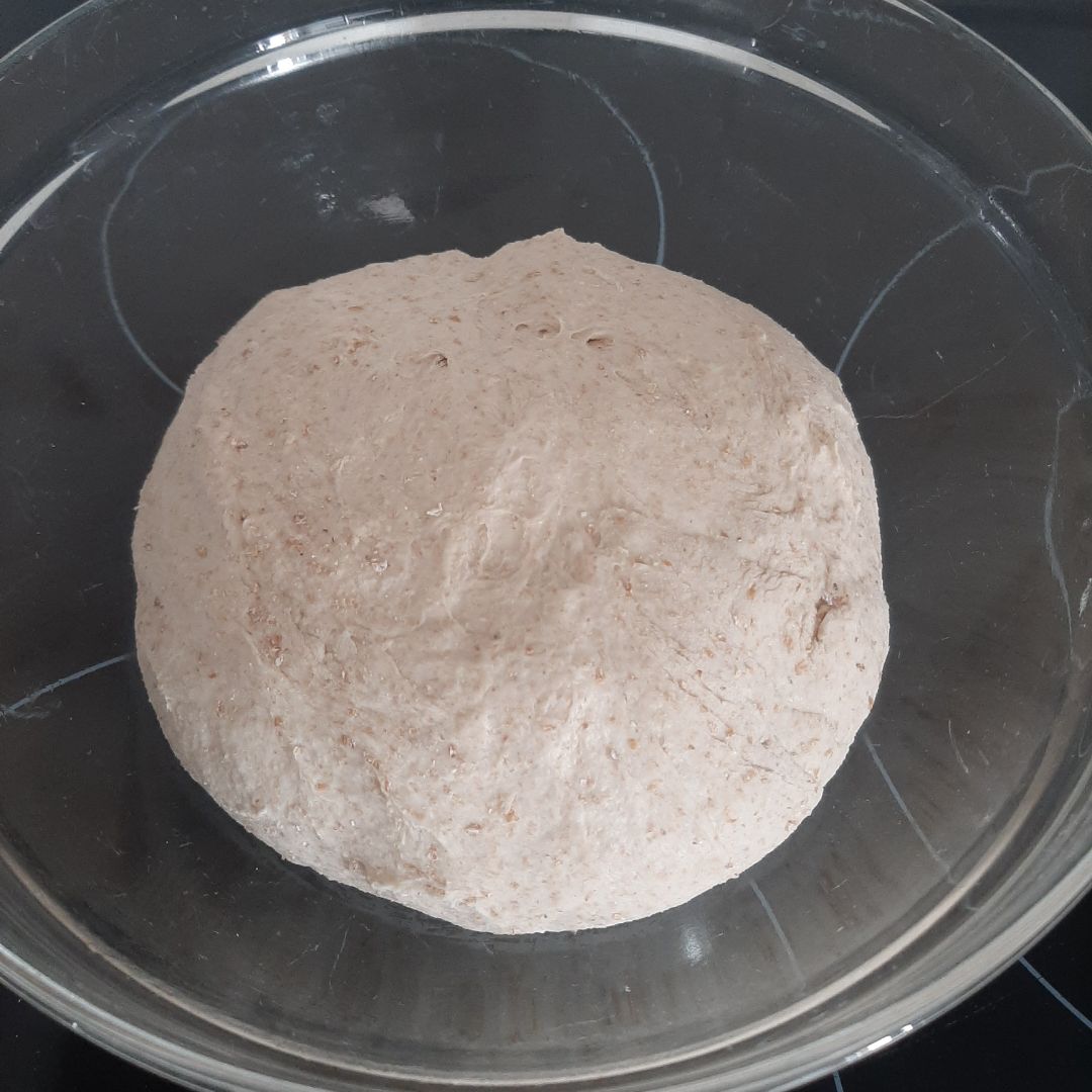 Pan integral con prefermento. Paso 3 Pan integral con prefermento. Paso 3