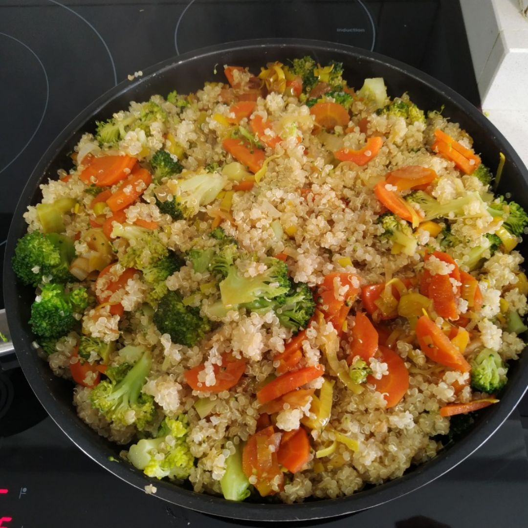 Quinoa con verduras Paso 7 Quinoa con verduras Paso 7
