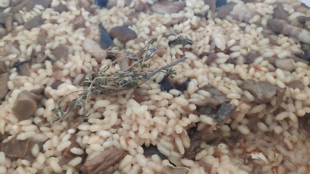 Arròs amb bolets i secret ibèric Arròs amb bolets i secret ibèric