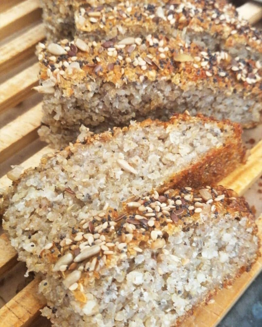 Pan de trigo sarraceno y quinoa Paso 0 Pan de trigo sarraceno y quinoa Paso 0