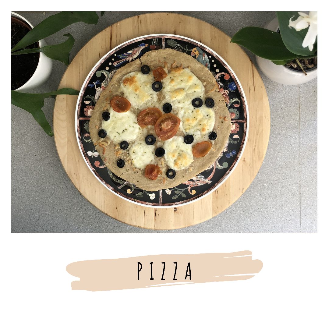 Pizza con masa de avena!!