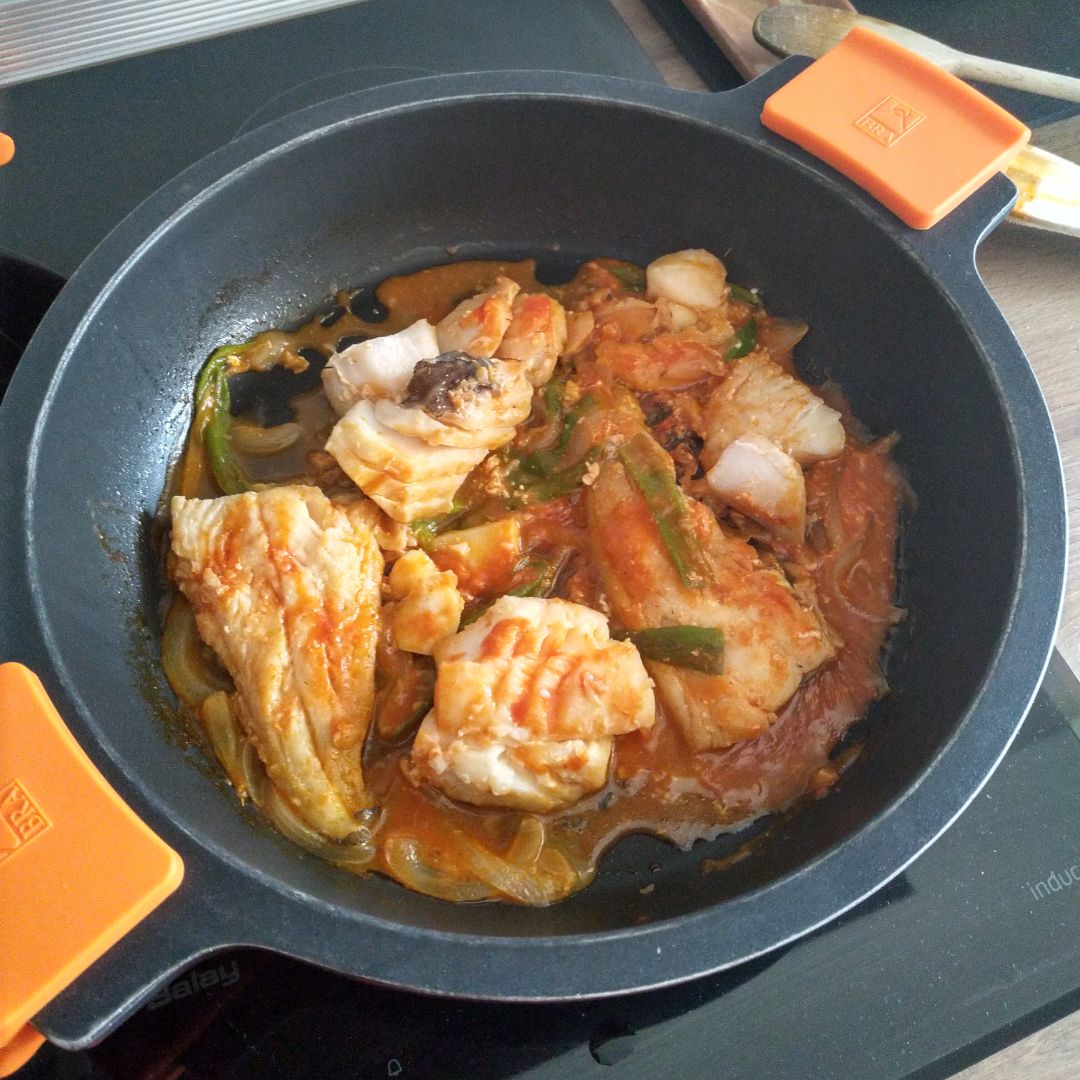 Bacalao con tomate Paso 2 Bacalao con tomate Paso 2