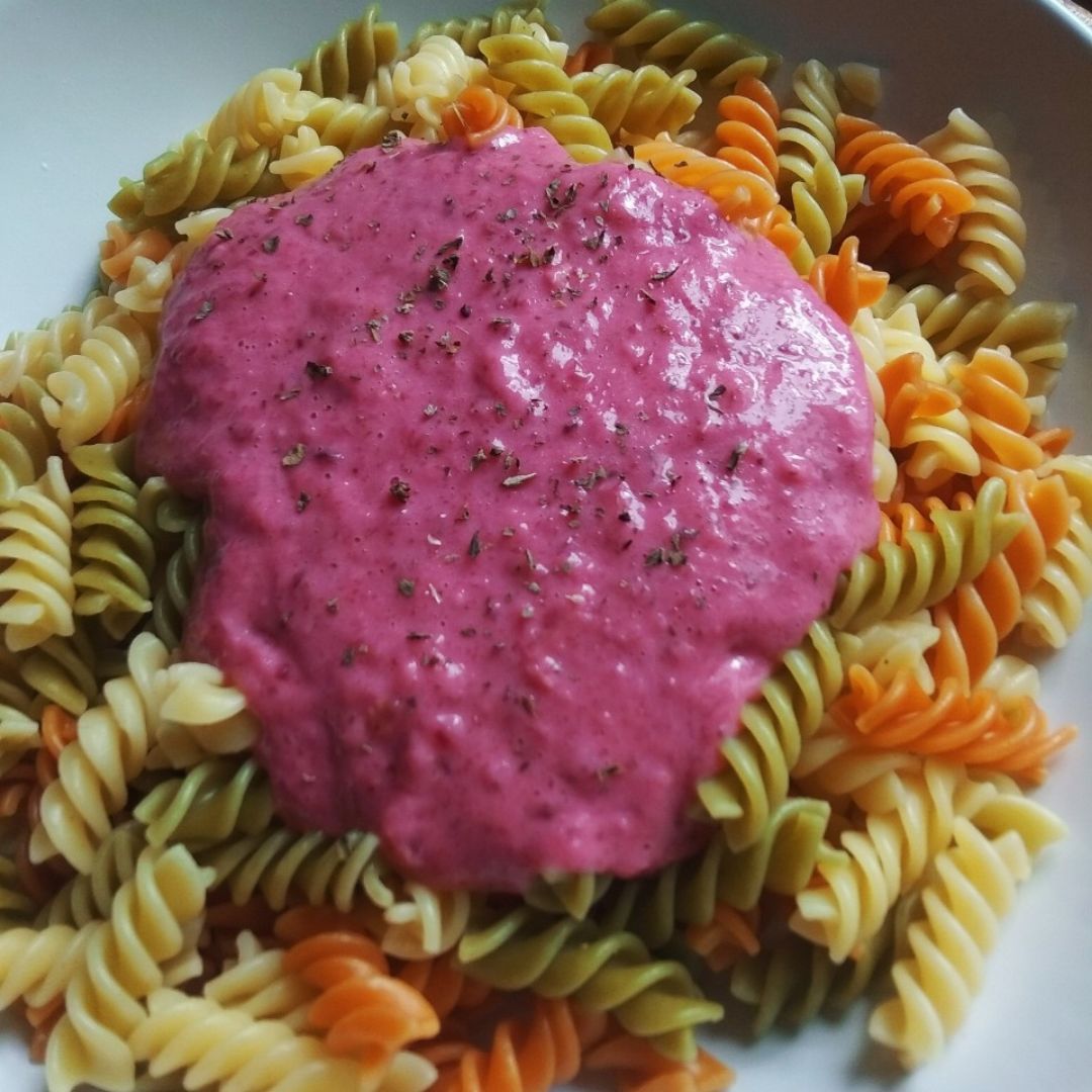 Pasta con remolacha Paso 3 Pasta con remolacha Paso 3