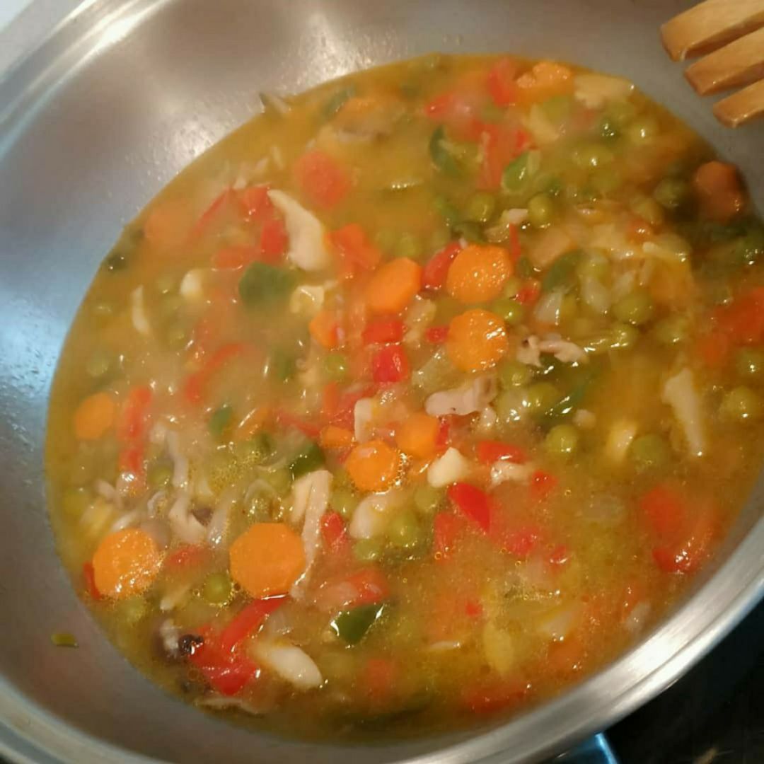 Arroz con verduras Paso 2 Arroz con verduras Paso 2