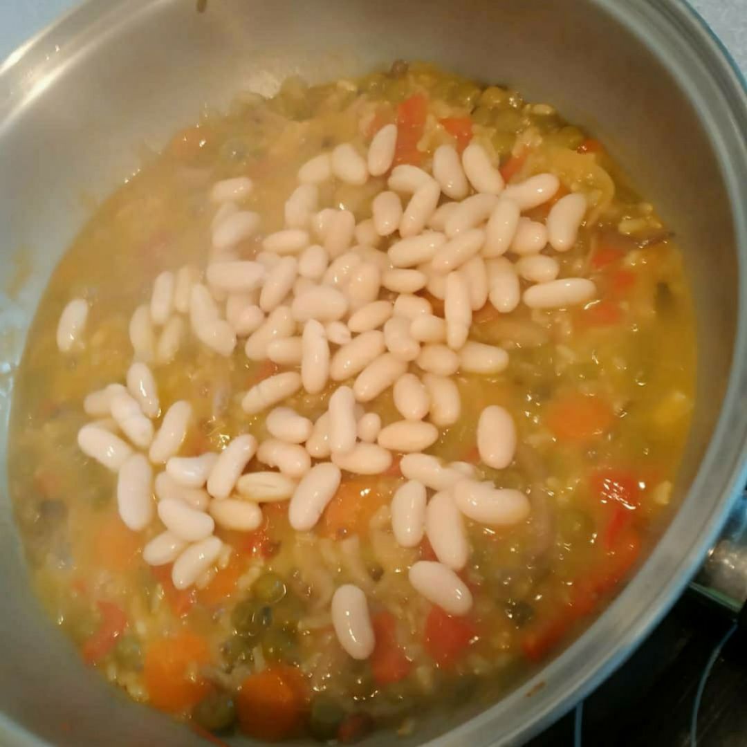 Arroz con verduras Paso 3 Arroz con verduras Paso 3