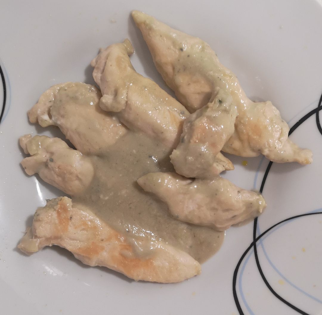 Pollo al roquefort 