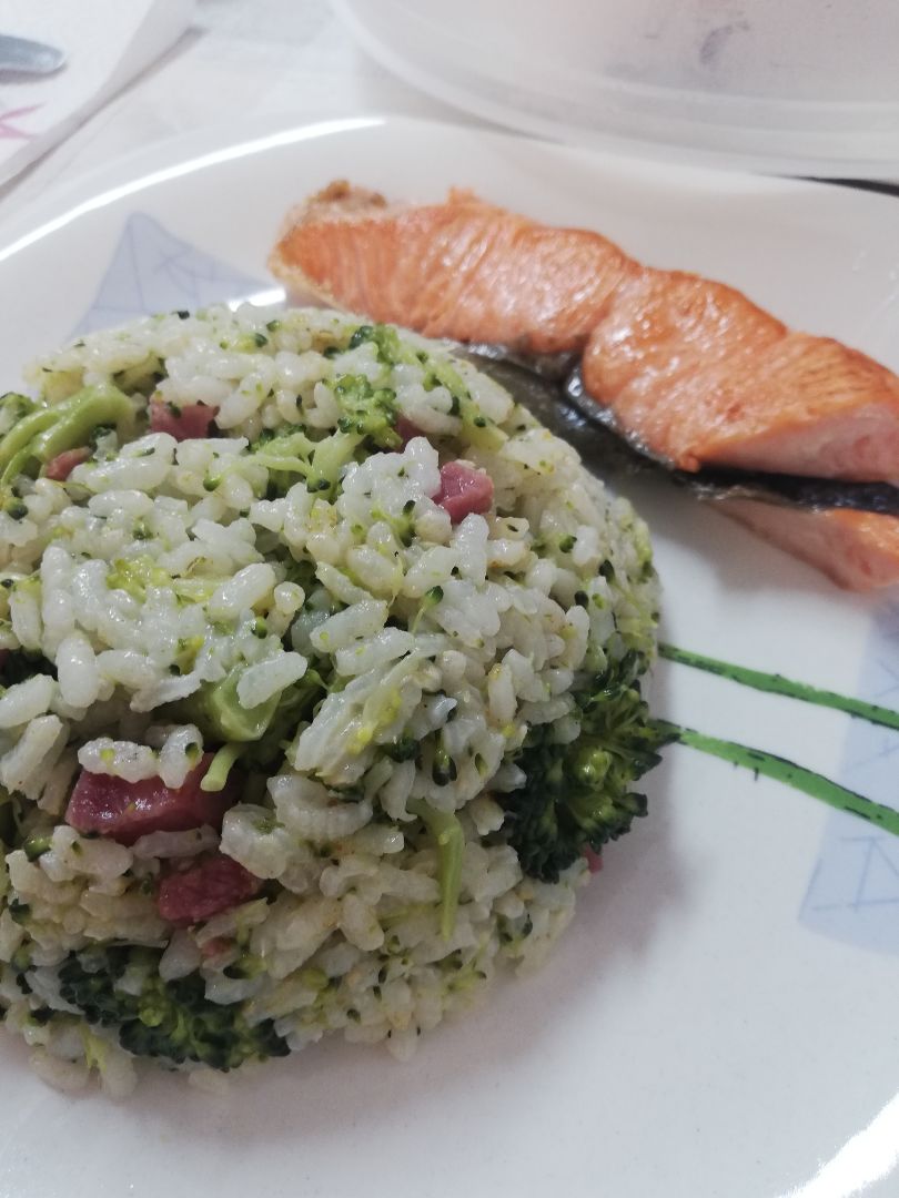 Arroz con brócoli 