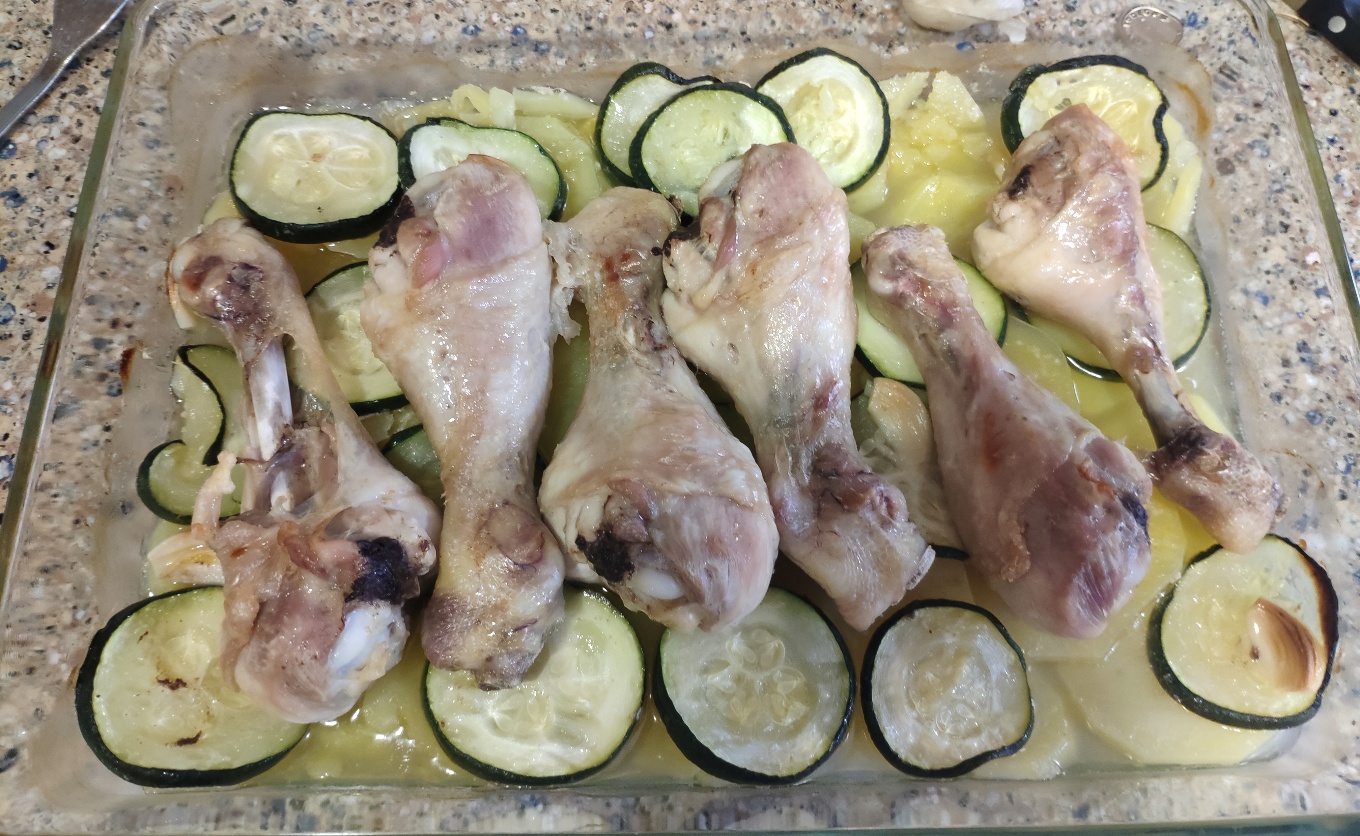 Mulslos de pollo al horno 